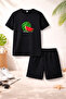 T-Shirt Shorts Kids Set 100% Cotton Comfortable Cut Casual Cute Printed 2-Piece Combination