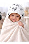 Panda Patterned Hooded Baby Towel 100% Cotton Newborn & 0-2 Years Old Hooded Baby Bath Towel - 7