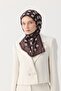 Winter Bloom Soft Scarf 1245 Brown - 2