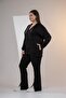 Plus Size Women's Hooded Leg Detail 2-Piece Set - 5