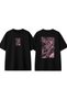 True Horror Design Printed Black Oversize T-Shirt