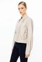 Women's Printed Sand Color Nubuck Jacket 06012 - 2