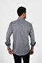 Stone Gray Men's Slimfit Men's Shirt - 7