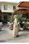 Women's Casual Wrinkled Textured Long Kimono Jacket and Pants Set – Seasonal Oversize Comfortable Set - 4