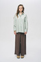Women's Single Pocket Minimalist Solid Color Shirt - 3