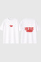 Playboi Design Printed White Oversize t Shirt