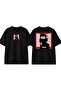 Die for U Design Printed Black Oversize T-Shirt