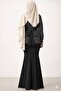 Women's Hijab Gathering Maxi Length Fishnet Skirt - 2