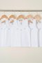 Pack of 5 100% Cotton Ribbed Fabric Embroidered Wide Strap Baby Girl Undershirts - 2