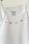 Pack of 5 100% Cotton Embroidered Ribbed Baby Girl Undershirts - Soft Undergarments with String Straps - 5