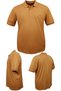 Men's Large Size Lycra Pique Polo Collar Pocket T-Shirt, Suitable for Weight Ranges 115 - 175 Kilograms, Yellow