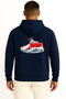 Hooded Mta Fasting Friar between Waves Chest and Back Printed Unisex Sweatshirt - 2