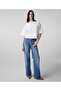 T-Shirt with Artificial Pearl Accessories - 2
