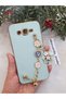 Samsung Galaxy J7 - J7 2015 - J7 Core Compatible Floral Hand-Held Laser Cut Shiny Case - 3