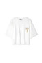 T-Shirt with Artificial Pearl Accessories - 3