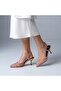 Firuze Embroidered Detail Low Heel Shoes - 7