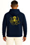 Hooded Steampunk Octopus Diver Hood Unisex Sweatshirt with Chest and Back Print - 2