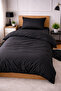 Single Solid Color Duvet Cover Set with Elastic Sheet - 2