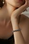 Women's Stylish Bracelet Hematite Natural Stone 8 mm (You Can Choose Your Size) (Gift, Special Occasions) - 2