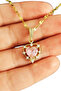 Pink Royale Sparkling Heart Stone Necklace - 2