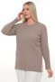 Women's Long Sleeve Crew Neck Knitwear Sweater Blouse Combed Cotton Mother Winter Seasonal Four Seasons
