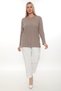 Women's Long Sleeve Crew Neck Knitwear Sweater Blouse Combed Cotton Mother Winter Seasonal Four Seasons - 4