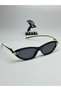 Tokyo Cateye Model Gold Handle Black Frame Black Organic Glass Sunglasses Uv400 Protection - 5