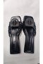 Lacquer Leather Stone-Studded Buckle Slippers - 4