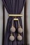 Medium Tie-Down Custom Made Rope Wrap 4 Ball Curtain Tie Braçol Curtain Accessory