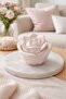 Rose Design Concrete Jewelry Box Pink