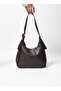 Women's Shoulder Bag with Accessory Details in Leather Look - 2