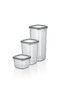 Labeled 18-Piece Anthracite Economical Shatterproof Storage Container Set 1750 ml-1200 ml-550 ml - 5