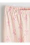 Pink Bow Printed Girls' Pajama Set (S6) - 6