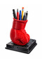 Boxing Glove Shaped 3D Printed Pen Holder - Desktop Organizer - Red 15X12X11 cm - 2