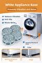 4 Pieces of White Goods Stand Legs for Washing Machine, Refrigerator, Anti-Vibration