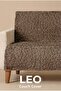 Leopard Patterned Wellsoft Sofa Cover Embossed Sofa Protector Shawl Covering the Back (180X220 cm)