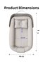 Baby Nest with Bag + Chickpea Baby Blanket Portable Mother's Side Bed Newborn Beige Babynest - 6