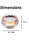 6-Piece Double-Walled Glass Sauce Bowl, Jam Bowl, Dragee Bowl, Turkish Delight Bowl, Mini Bowl 6.1 X 4 cm - 7