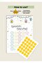 Special Star Calendar and Sticker Set for the Ramadan Month 20X30 cm - 2