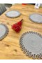 Wicker Jute Presentation Plate Mat Supla American Serving Tray and Basket 5 Pieces - 4