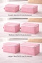 6-Piece Travel Suitcase Organizer Set Without Mesh – Pouch and Bag Set - Pink Speckled - 2