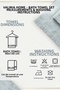 100% Cotton 2-Piece Bath Towel Set (90X150 cm Large Size + 50X90 cm) Dowry Soft Set - Ice Blue - 6