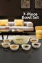 7-Piece Cream Snack Bowl Set Snack-Sauce-Breakfast-Bowl Set