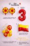 Yellow Red Football Themed 3Rd Birthday Balloon Set - 2