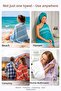 Peshtemal, Bath, Beach, Camping Towel, Buldan, 90X180 Cm,'Turquoise' Bath Towel - 7