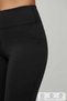 Women's Black High Waist Recovery Double Pocket Flared Leg Leggings - 5
