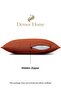 Linen Textured Cinnamon Color Throw Pillow Cover - 4