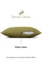 Linen Textured Olive Green Throw Pillow Cover - 4