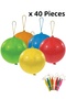 40 Pieces Drawstring Elastic Balloon Bouncer Punch Punch Economic Large Balloon - 3