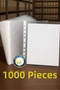 1,000 Pieces A4 Transparent File Foy Pouch File Office-Bureau-School